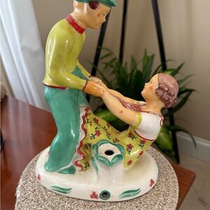 Vintage 1930s 1940s Dancing  Ceramic Figurine
